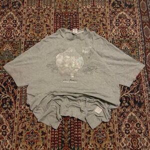 VTG 00s Ecko Unlimited rhino graphic actual‎ factual faded grey tee shirt XL